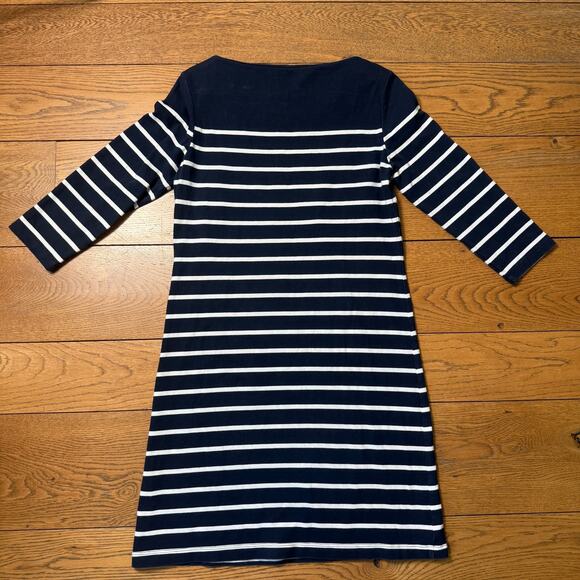J. McLaughlin Navy and White Striped Midi Dress - Picture 3 of 8
